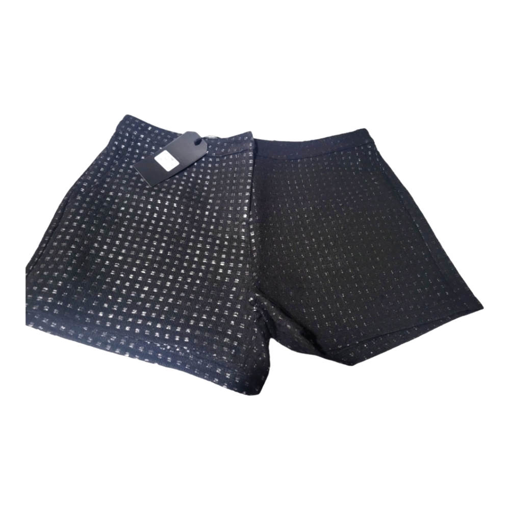 NWT Very J Black And Silver Shorts - Size Large